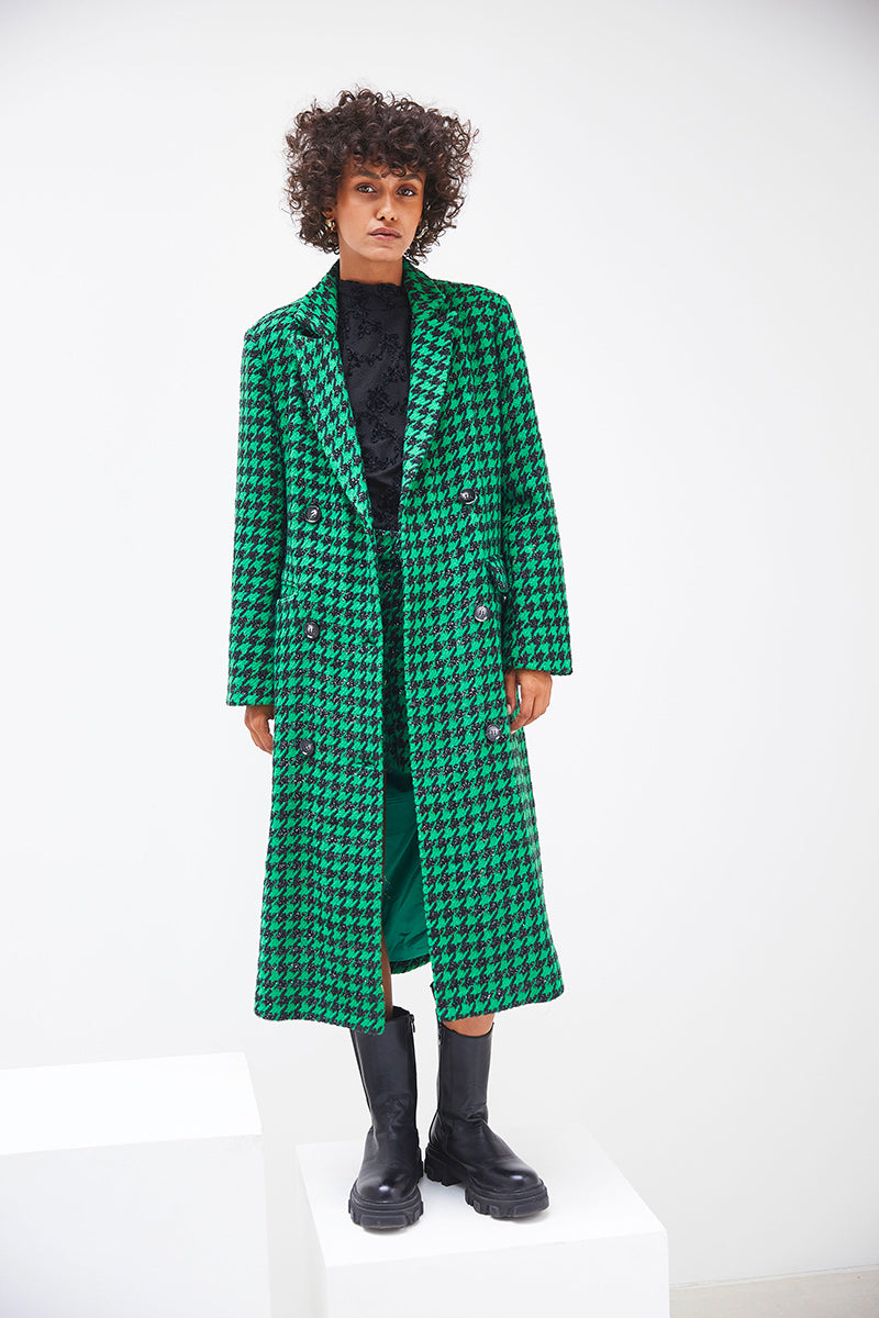 MANTEAU PIEDS-DE-POULE