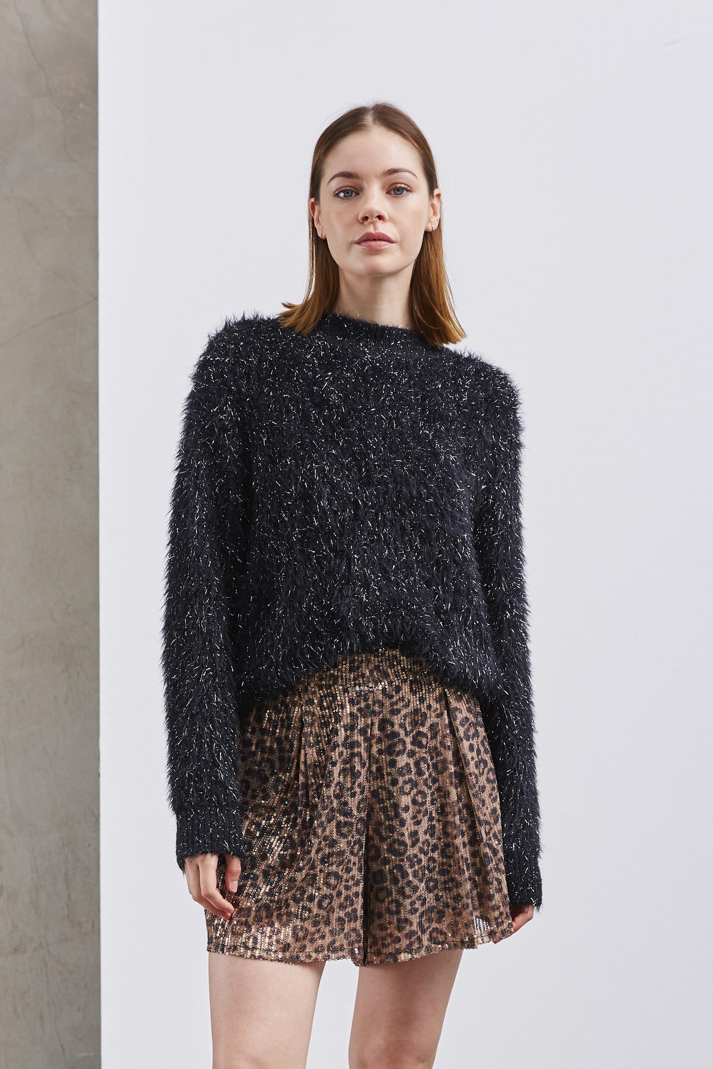 GLITTER KNIT SWEATER