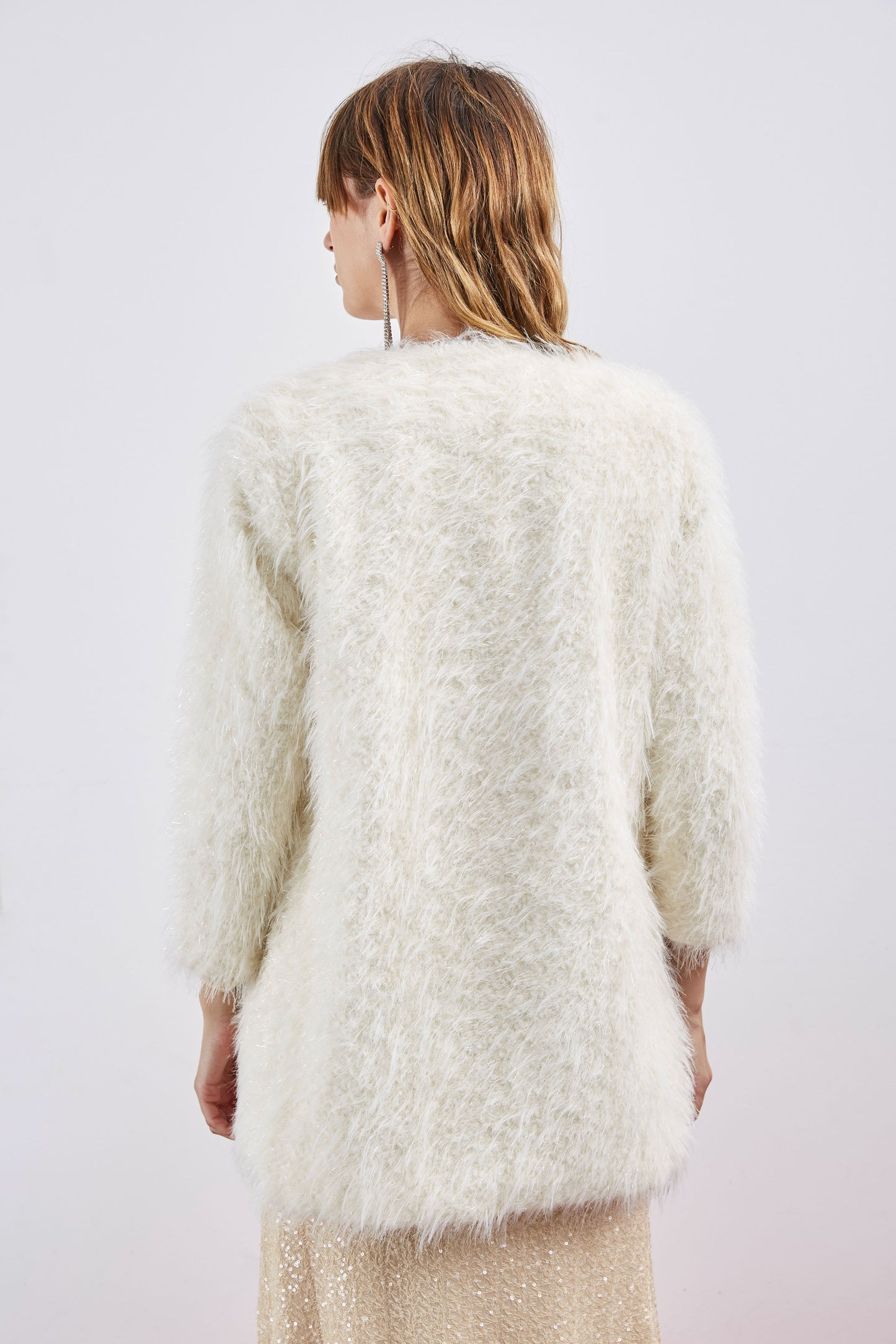 VESTE À FOURRURE BEIGE