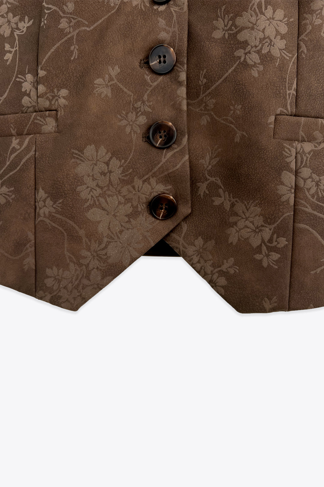 GILET SANS MANCHES FLEURIE