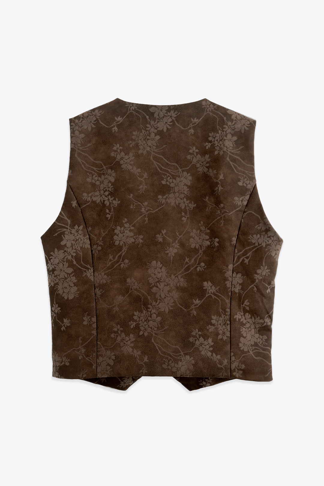 GILET SANS MANCHES FLEURIE