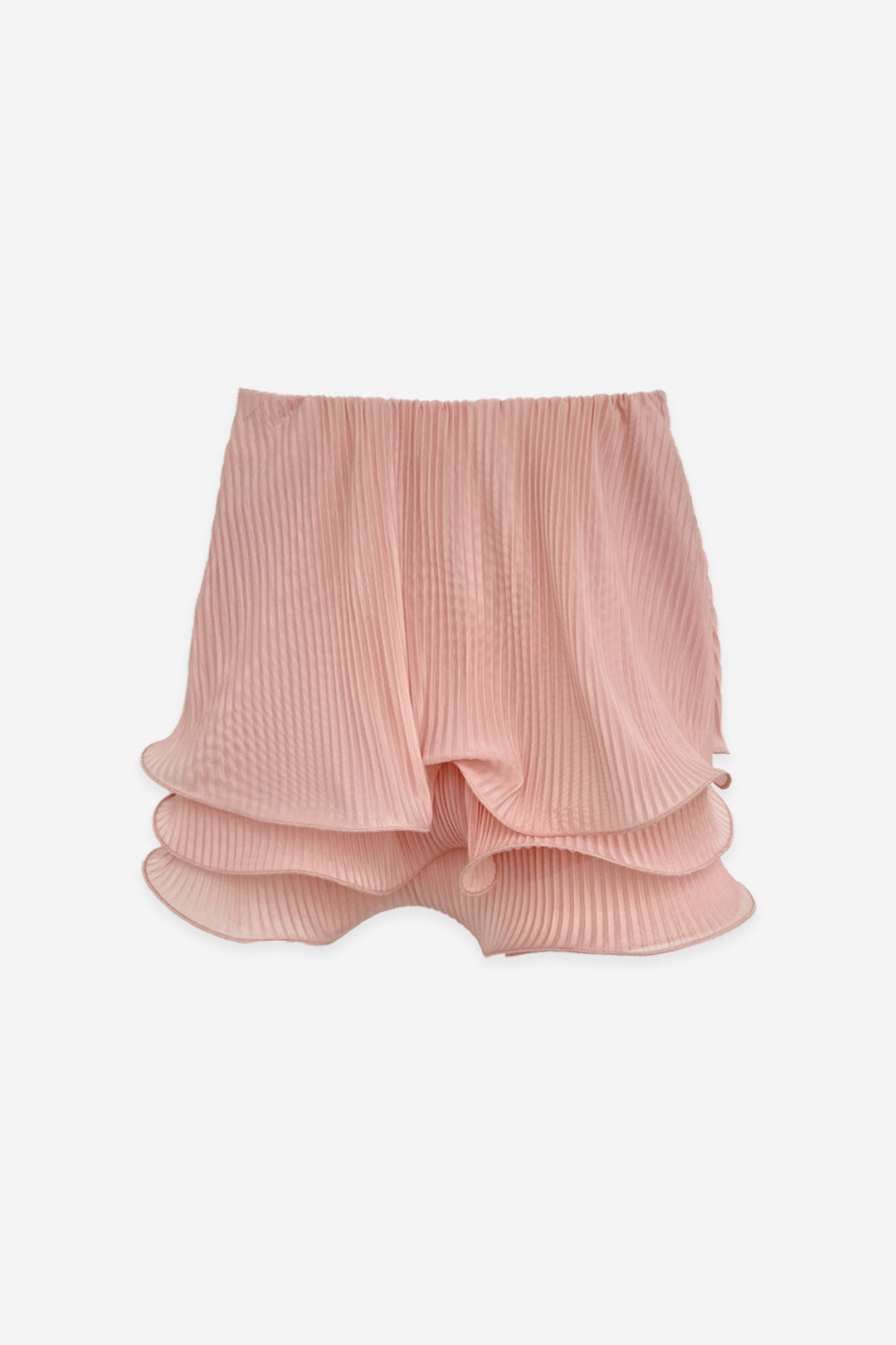 JUPE TEXTURÉE À VOLANT