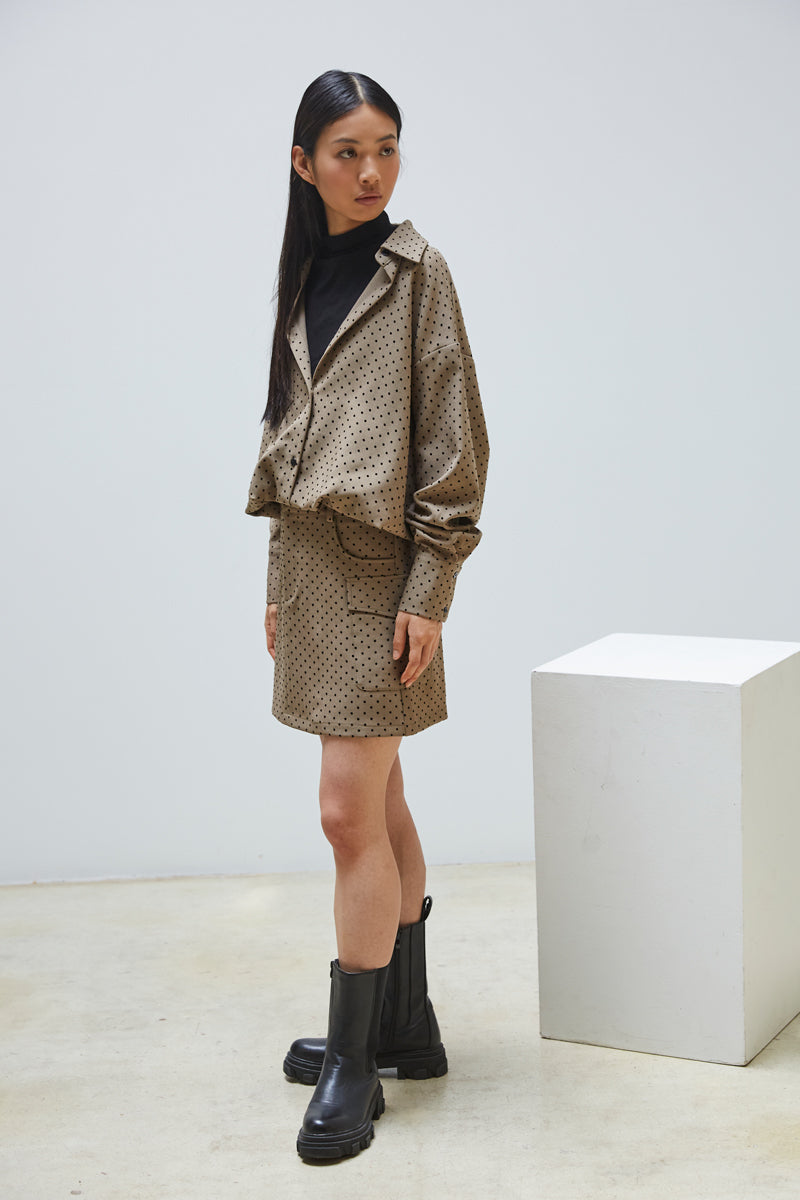 CHEMISE 2 EN 1 À POIS