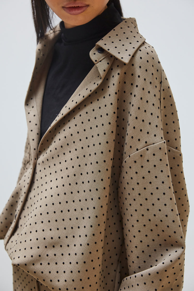 CHEMISE 2 EN 1 À POIS