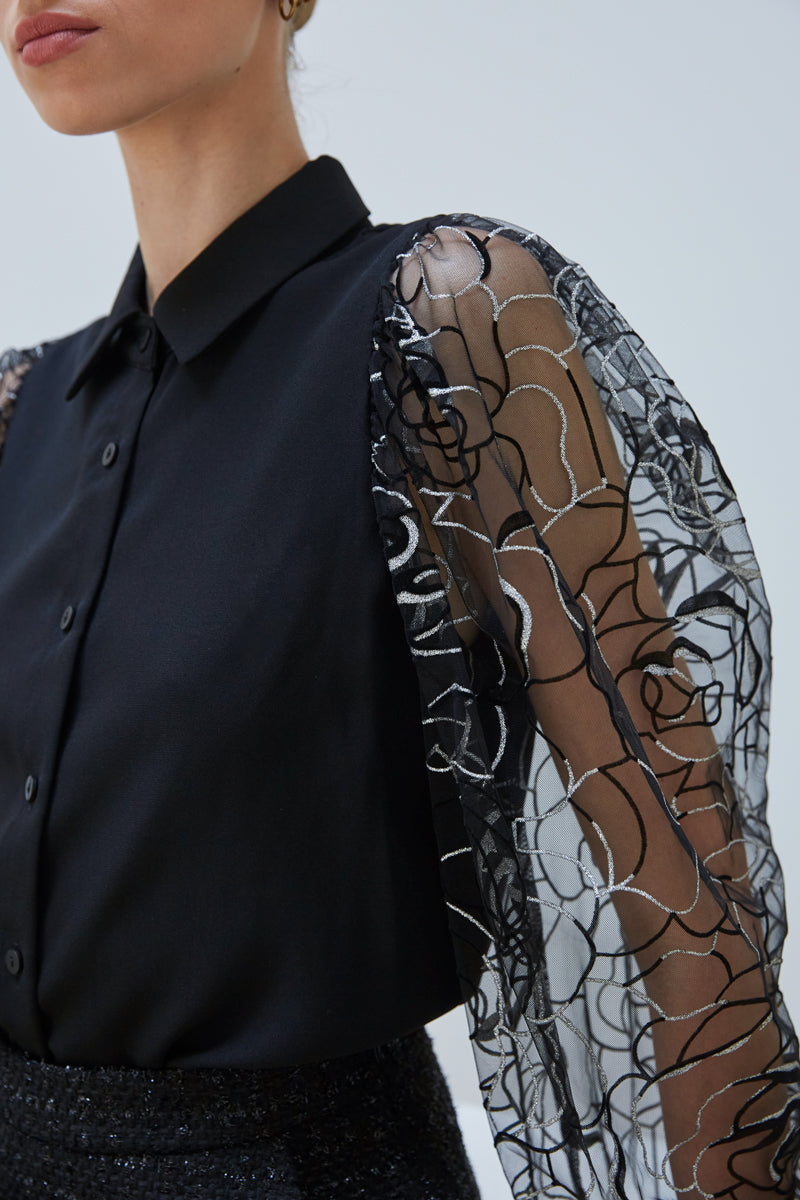 CHEMISE À MOTIFS PAILLETÉS