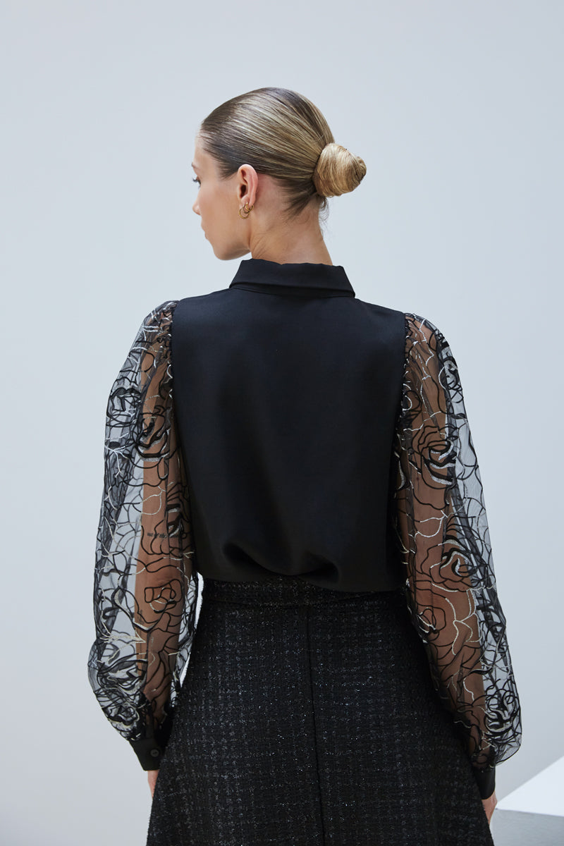 CHEMISE À MOTIFS PAILLETÉS