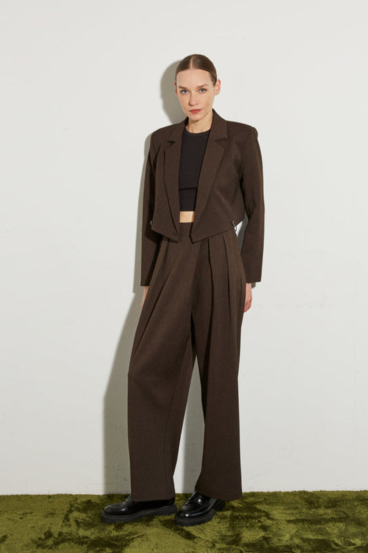 PANTALON CROISÉ ÉVASÉ