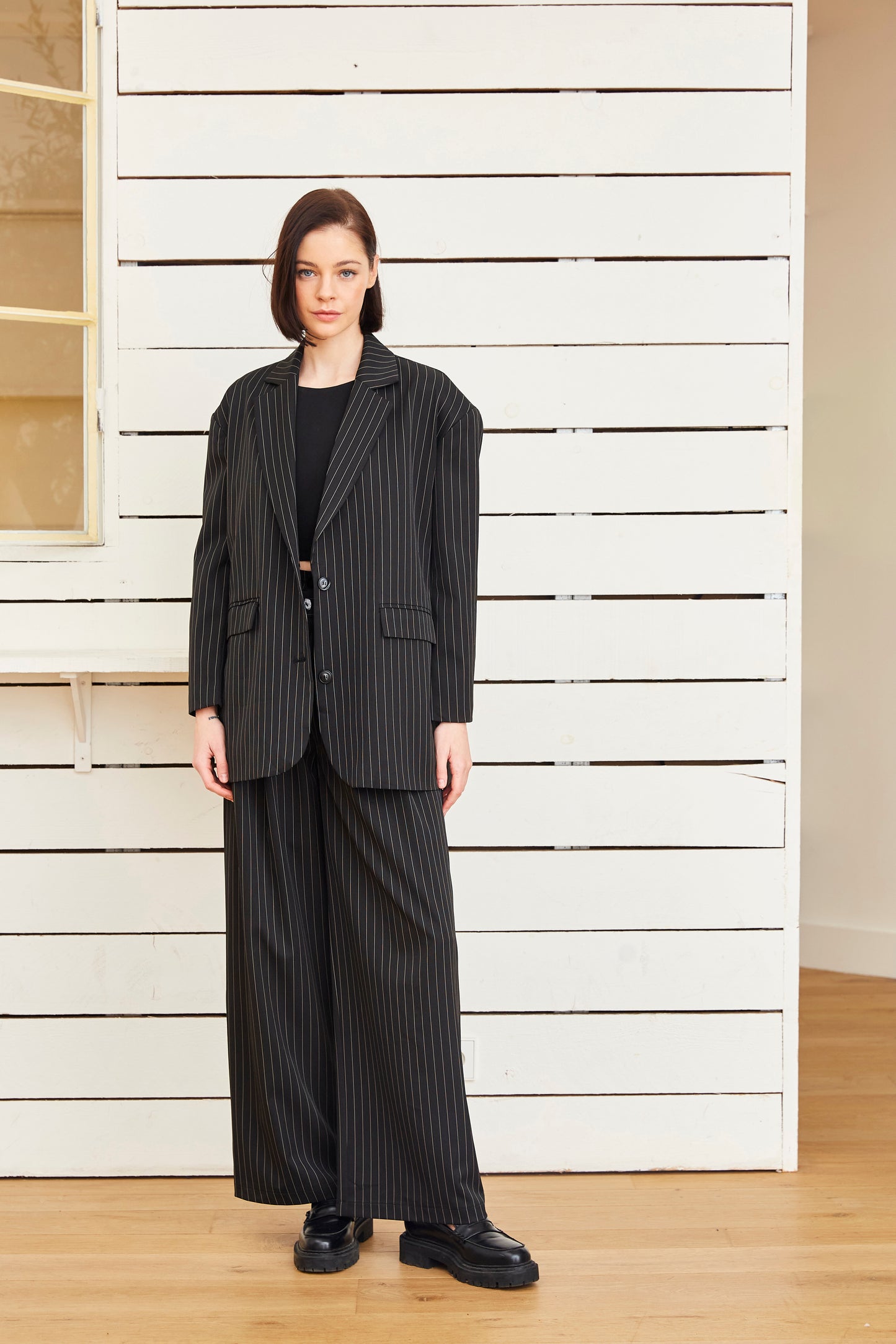 BLAZER OVERSIZE À RAYURES