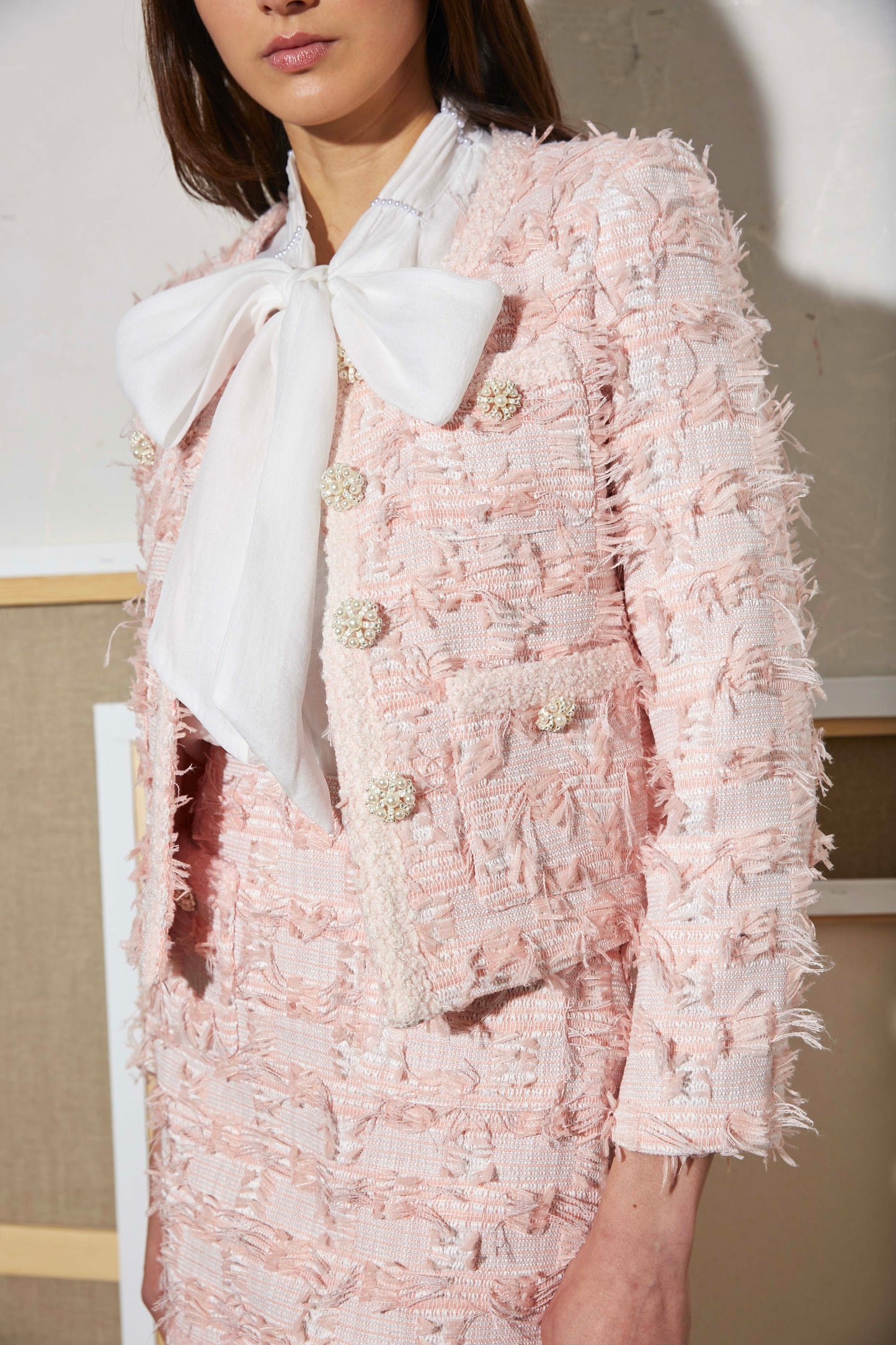 PINK TWEED JACKET