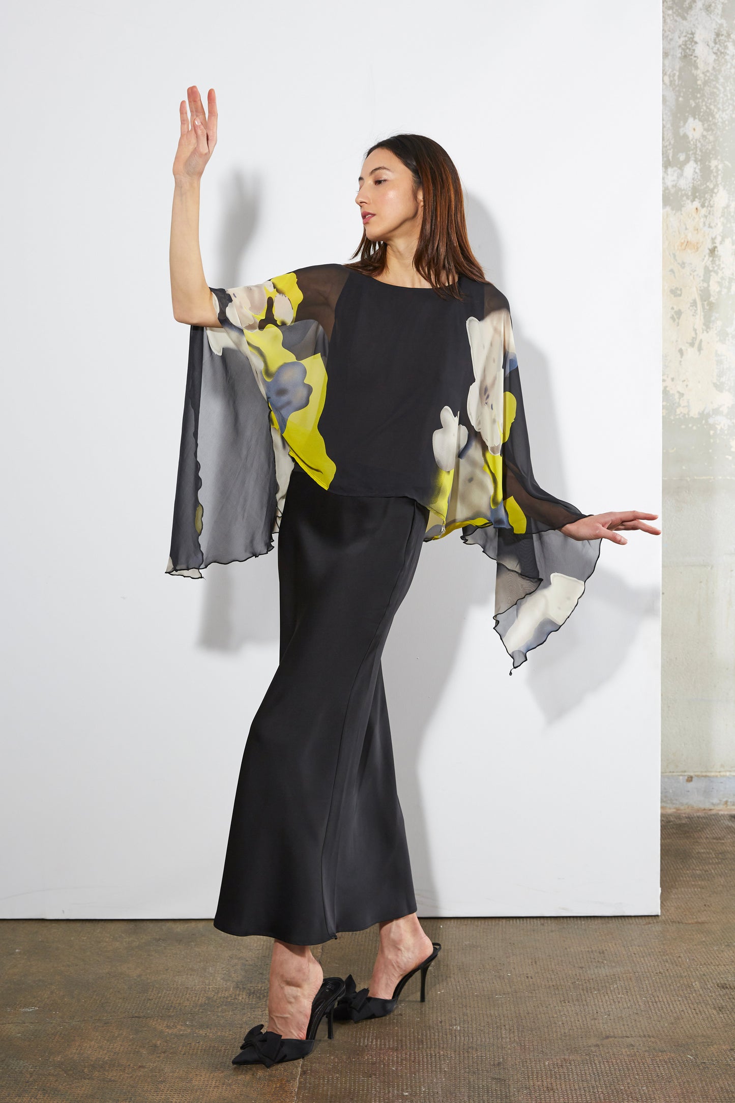 PREMIUM SATIN BLACK SKIRT