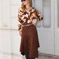 BROWN SUEDE SKIRT