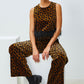 FEATHERED LEOPARD TOP