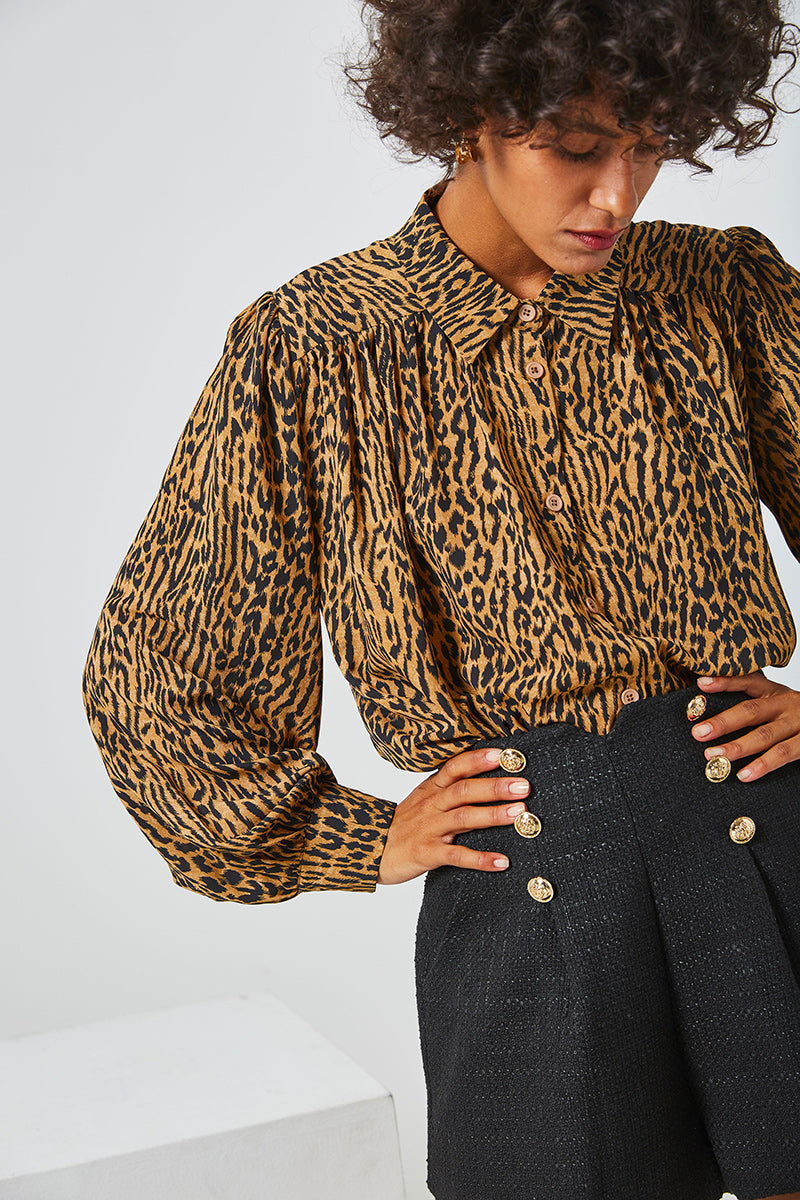 LEOPARD BLOUSE