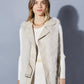 SLEEVELESS FAUX LEATHER JACKET WITH FUR