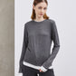 GREY DOUBLE COLLAR TOP 