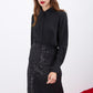 BLACK SHIRT WITH SEQUINS