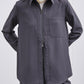 GREY DOUBLE ZIP SHIRT