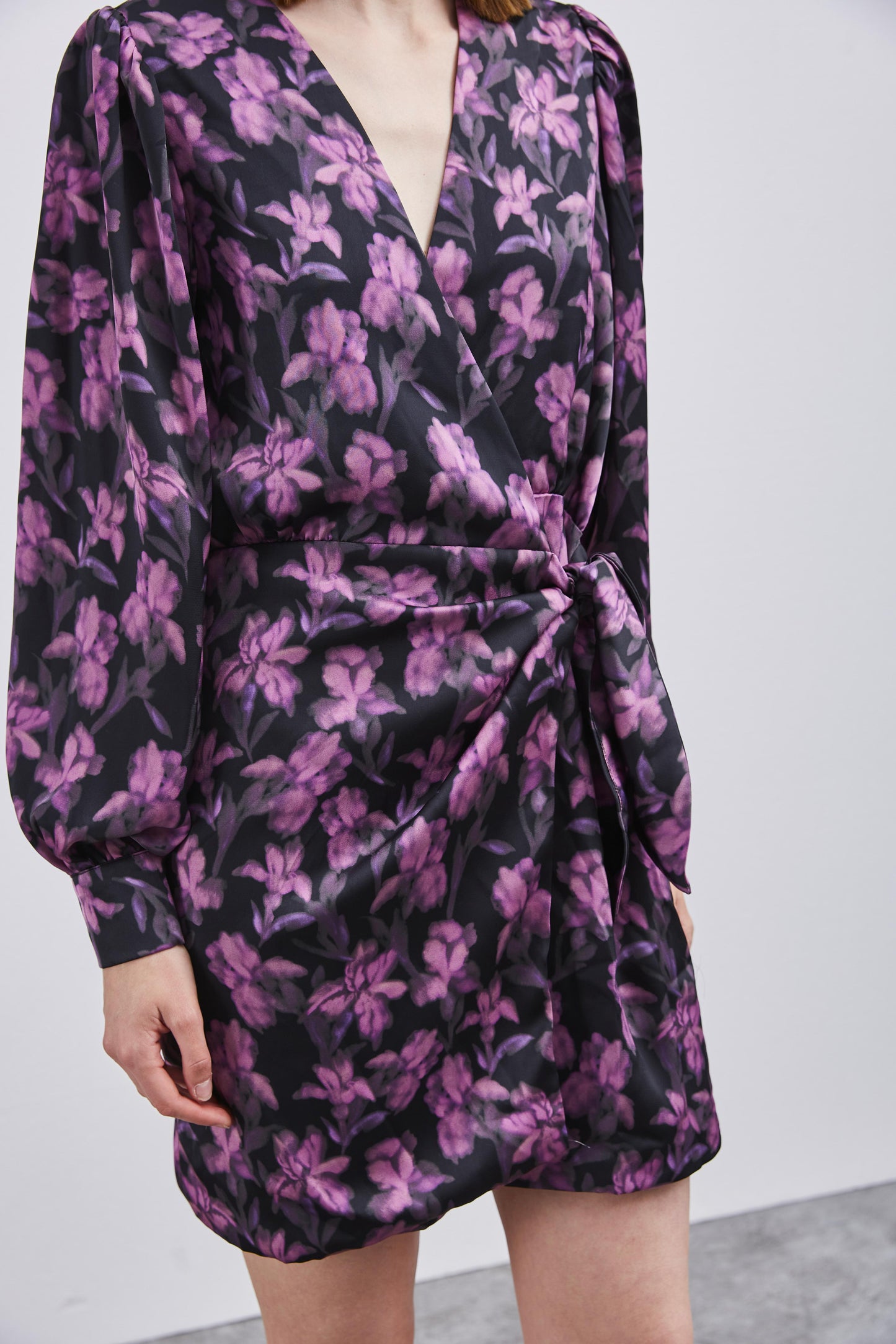 PURPLE FLOWER DRESS 