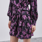 PURPLE FLOWER DRESS 
