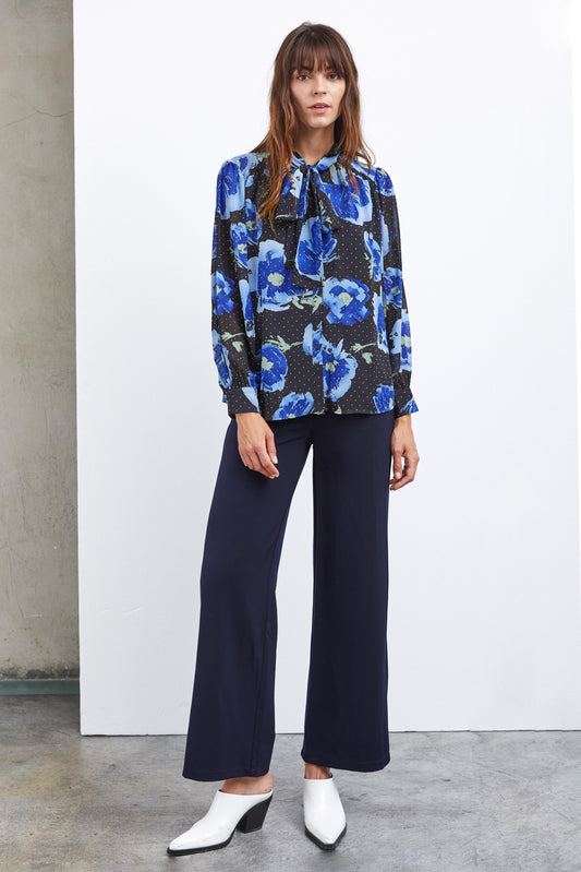 GLITTERY FLOWERED SHIRT