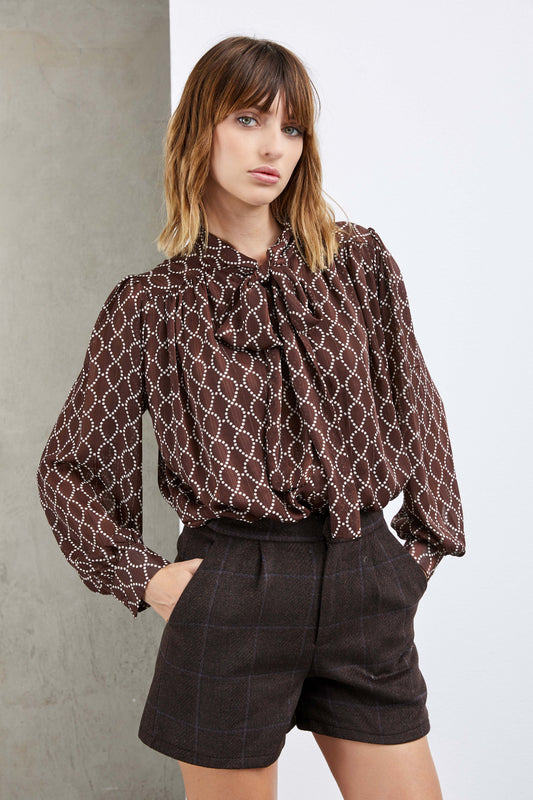DOT BOW TIE SHIRT