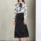 FLORAL PRINT SHIRT WITH BOW