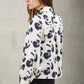 FLORAL PRINT SHIRT WITH BOW