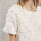 TOP À POILS ET STRASS