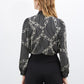 BLOUSE LAVALLIÈRE IMPRIMÉ CHAÎNES