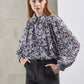 FLORAL SHIRT WITH SEQUINS