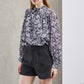 FLORAL SHIRT WITH SEQUINS