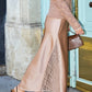 PINK SATIN SKIRT