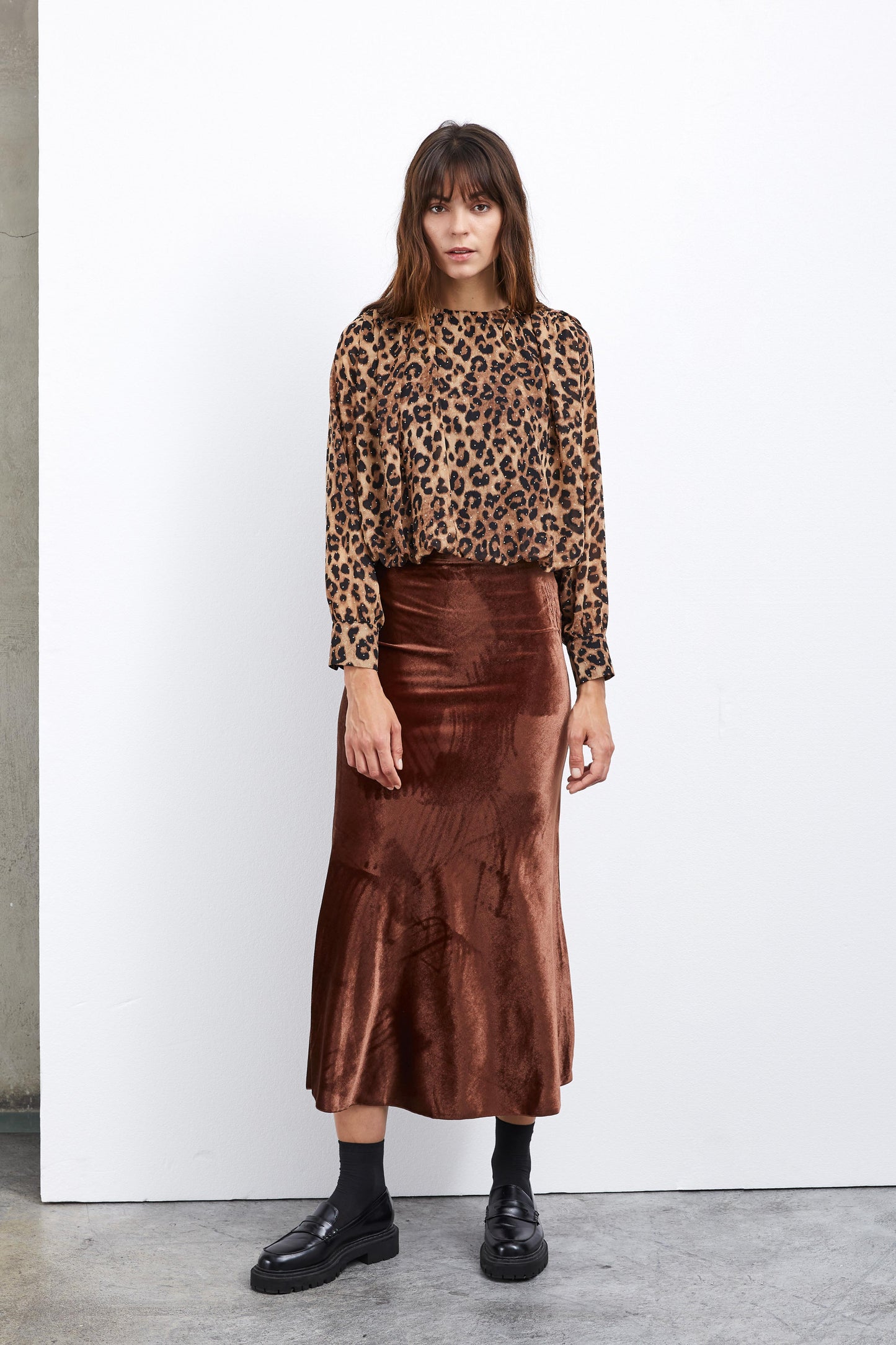 SPARKLY LEOPARD TOP