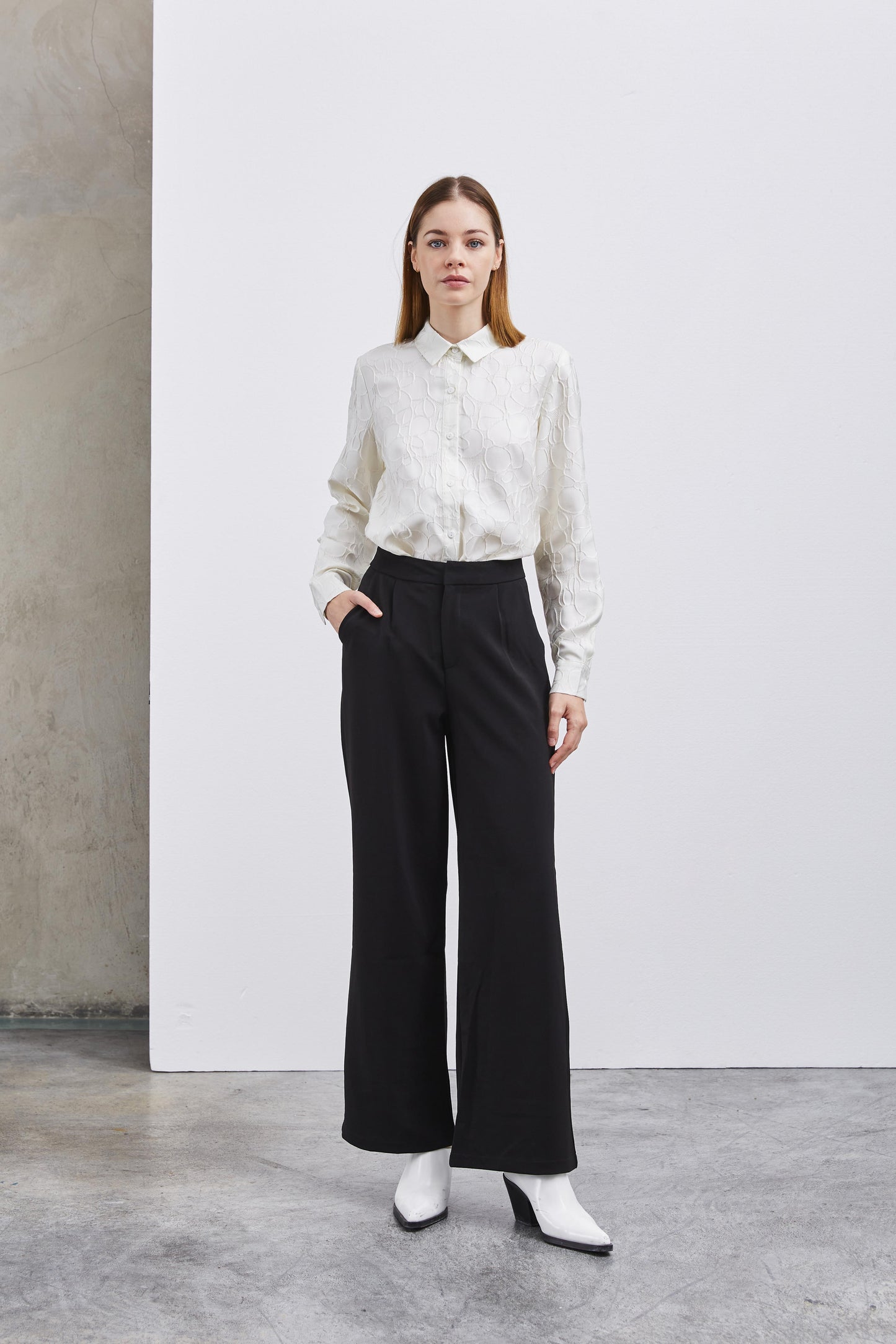 ECRU TEXTURED SHIRT