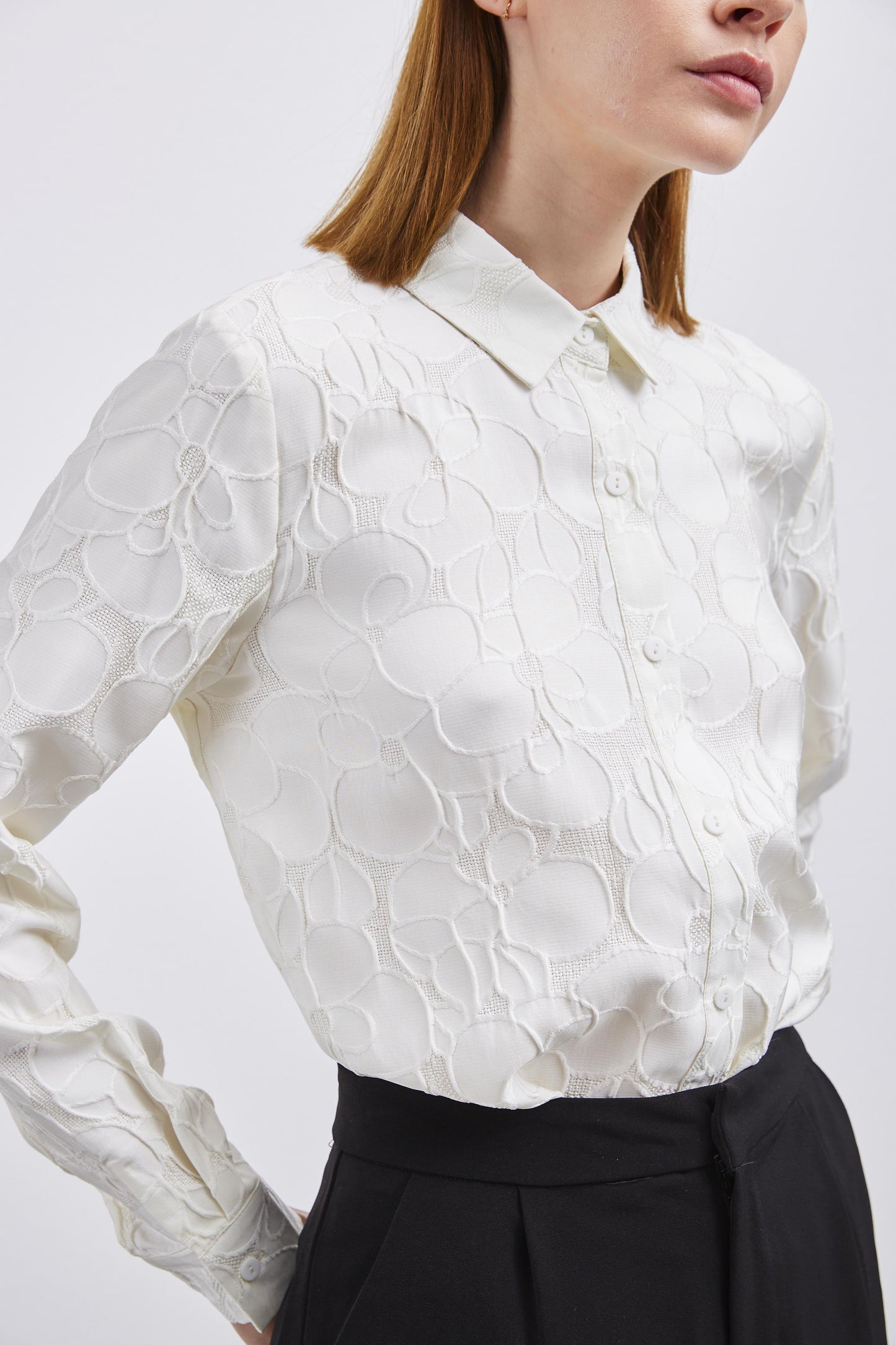 ECRU TEXTURED SHIRT