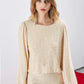 BEIGE SEQUIN TOP