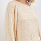 BEIGE SEQUIN TOP