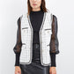 VESTE SANS MANCHES EN TWEED