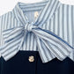 ROBE BI MATIERE A RAYURES