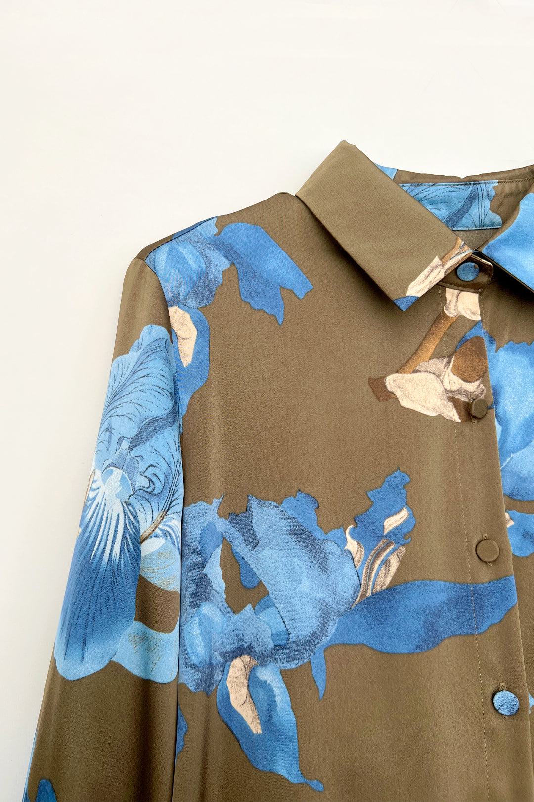 CHEMISE FLEURIE BLEU