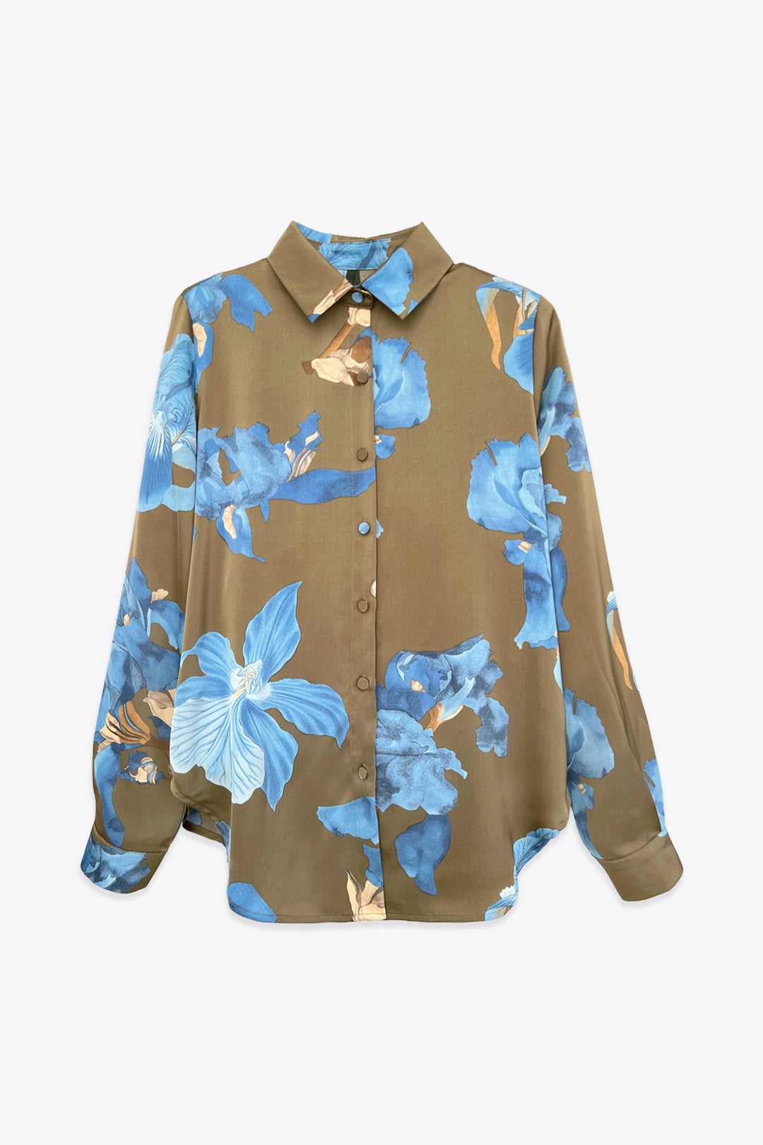 CHEMISE FLEURIE BLEU