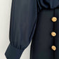 ROBE À BOUTONS MARINE