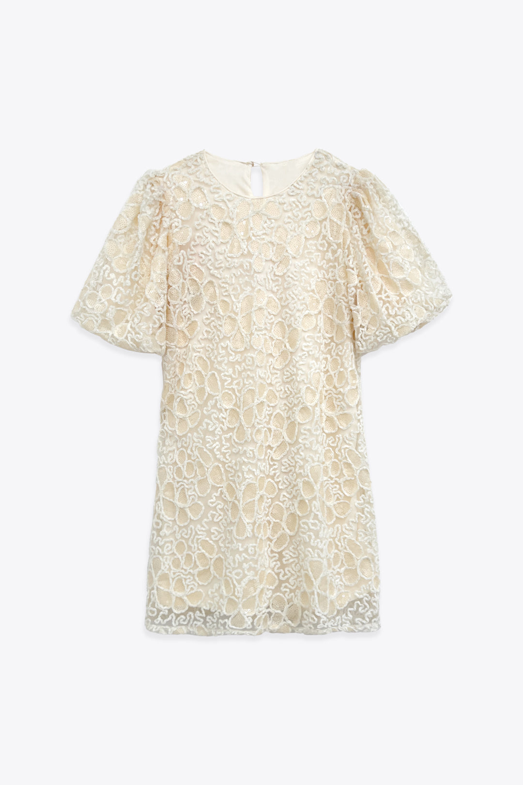 ROBE PAILLETÉE À DENTELLE