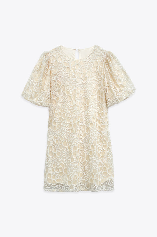 ROBE PAILLETÉE À DENTELLE