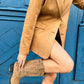 Satin Sleeveless Blazer
