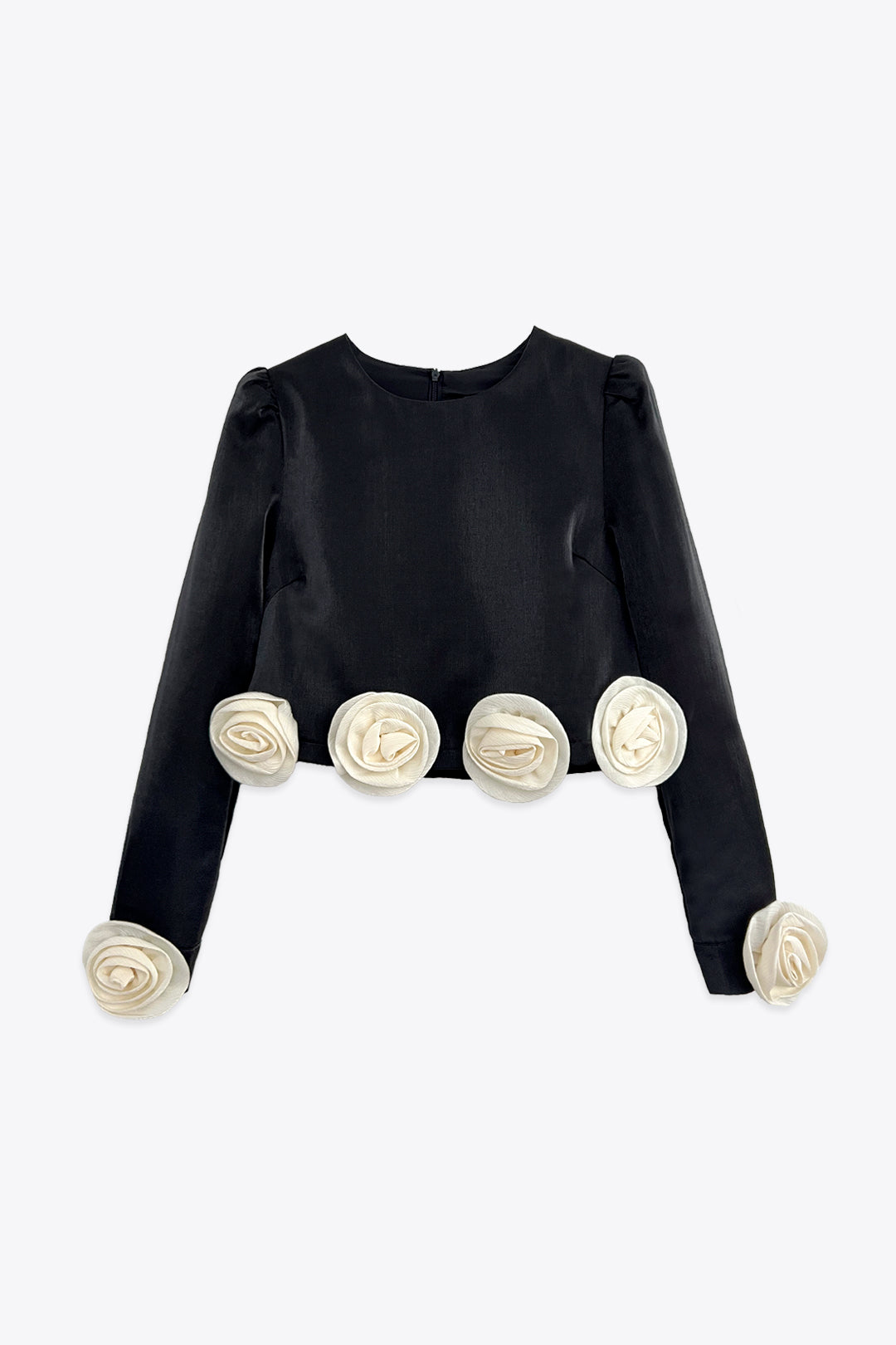 TOP À FLEURS BICOLORES