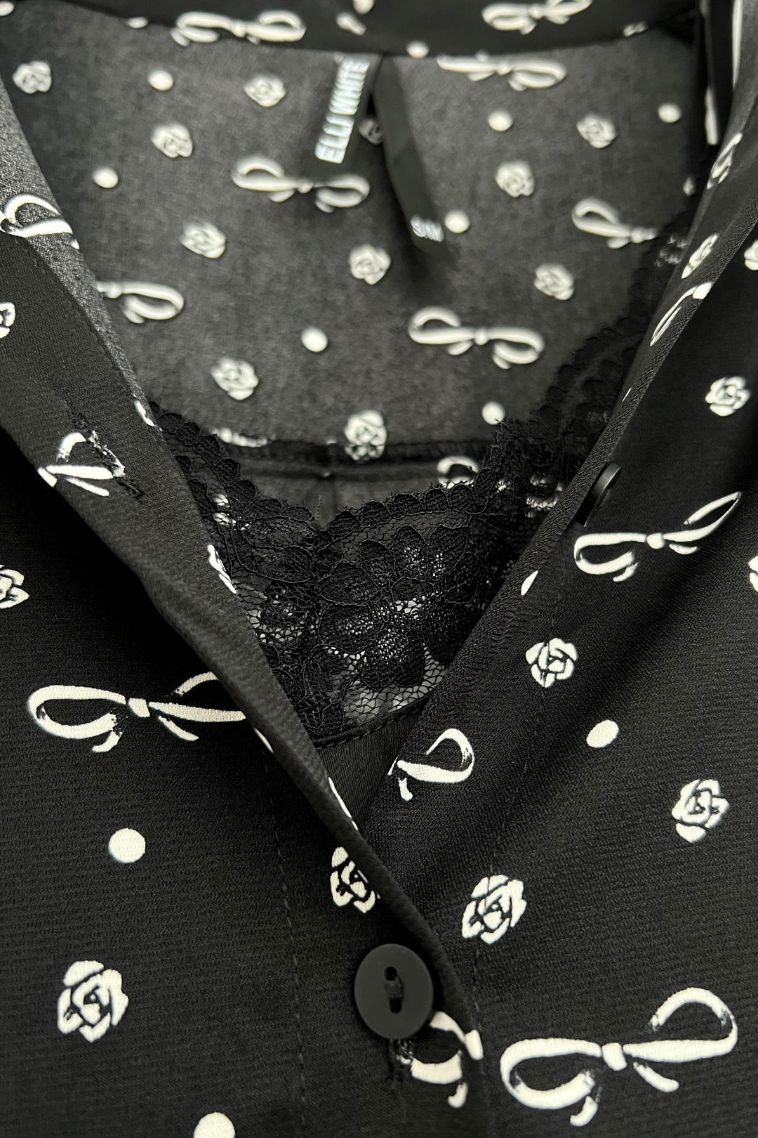 CHEMISIER IMPRIMÉ NOEUD 2 EN 1