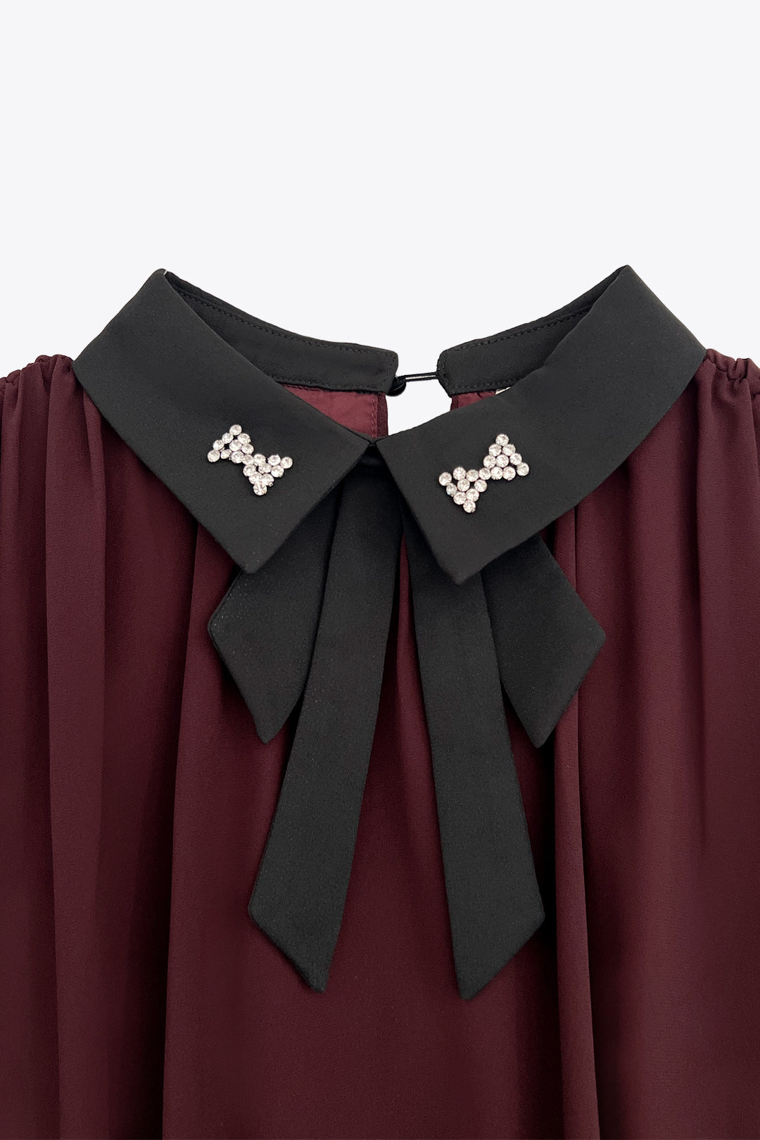 CHEMISIER PLISSÉ BICOLORE