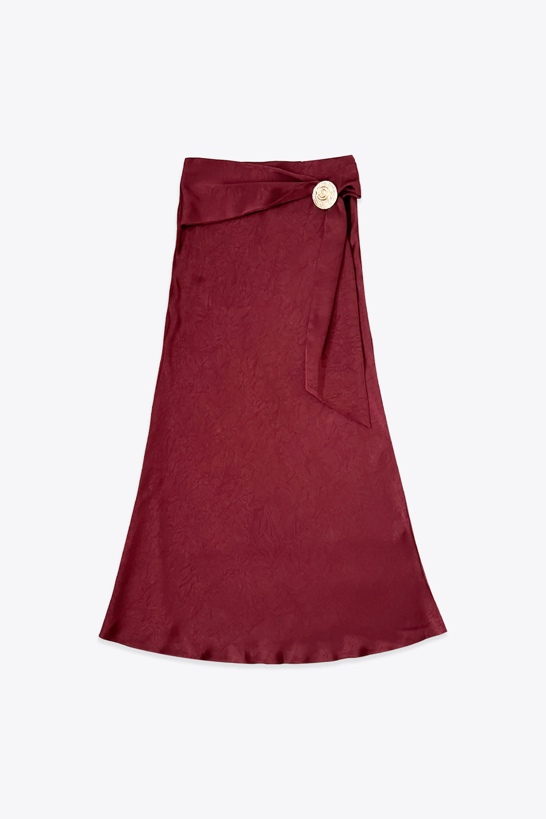 JUPE ÉVASÉE À BOUTONS DORÉS