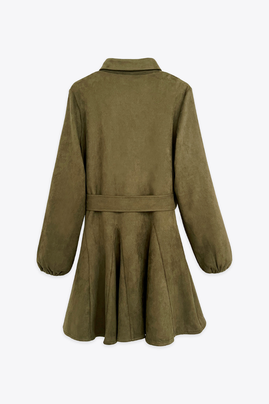 SUEDE SHIRT DRESS